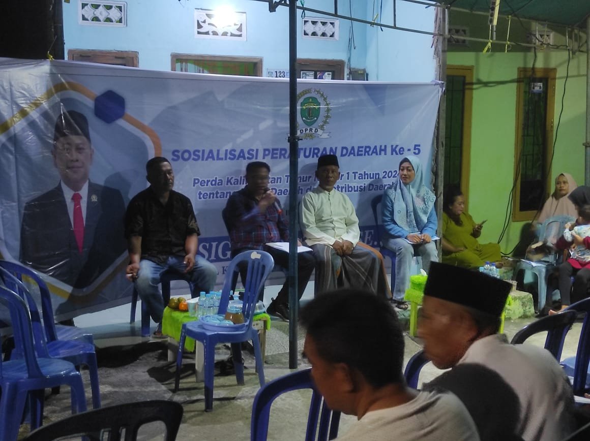 Wakil Ketua DPRD Kaltim, Sigit Wibowo Gelar Sosper ke-5 di RT 17 Batu Ampar Balikpapan Utara