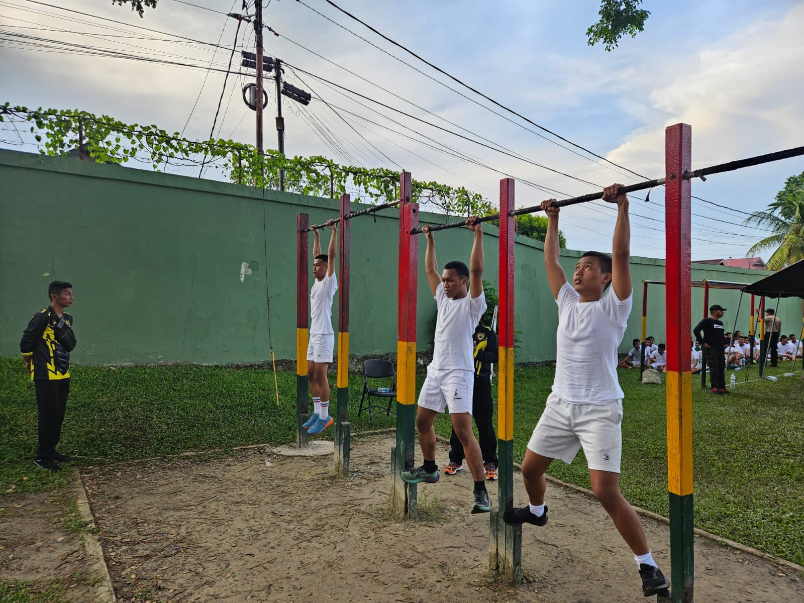 Sebanyak 250 Peserta Seleksi Penerimaan Terpadu Bintara Tahun 2024 Ikuti Tes Kesamaptaan Jasmani dan Antropometri