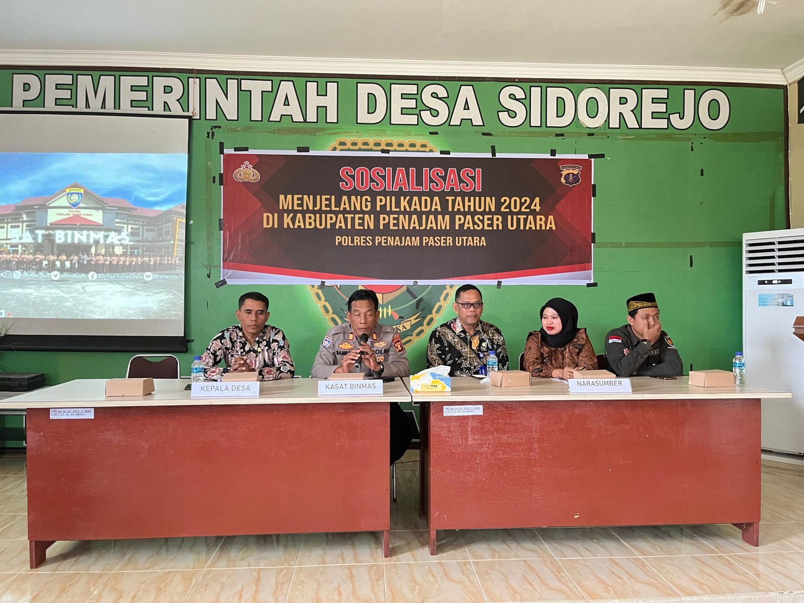 Sat Binmas Polres PPU Laksanakan Kegiatan Sosialisasi Menjelang Pilkada 2024