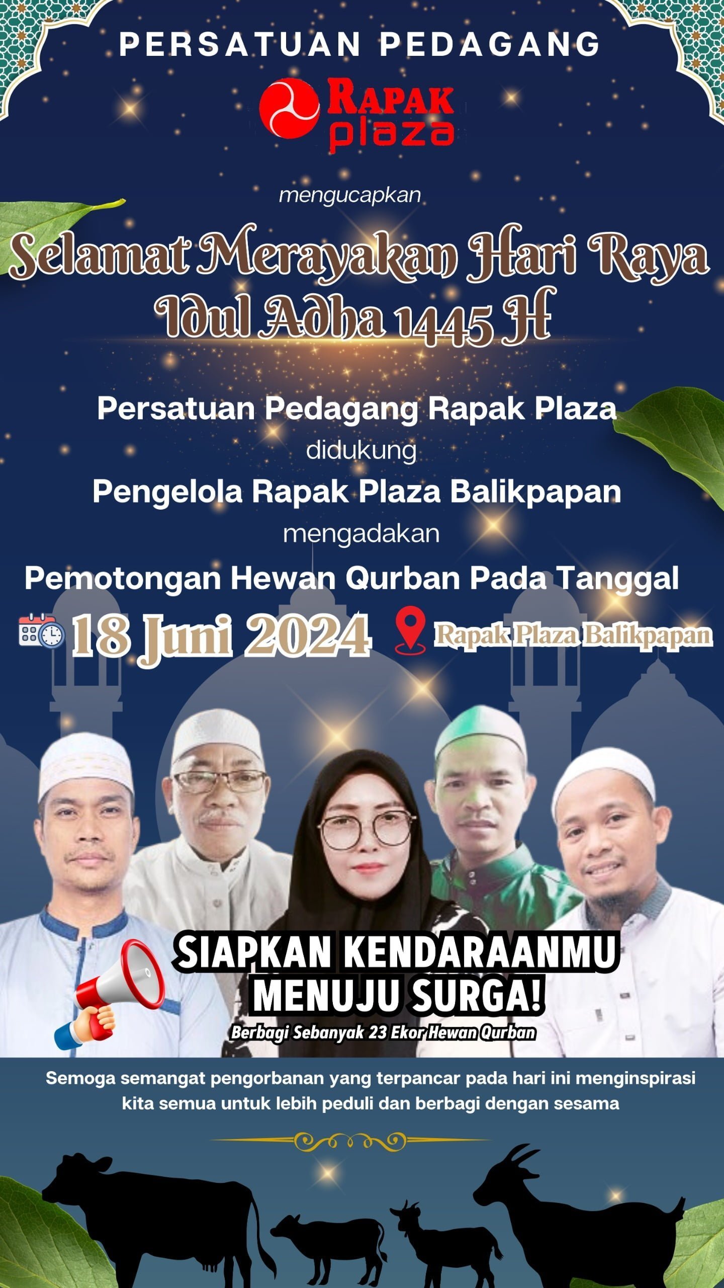 Persatuan Pedagang Tradisional Rapak Plaza Akan Sembelih 23 Ekor Sapi