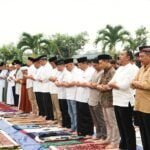 Polda Kaltim Gelar Shalat Idul Adha 1445 H di Lapangan Mapolda Kaltim