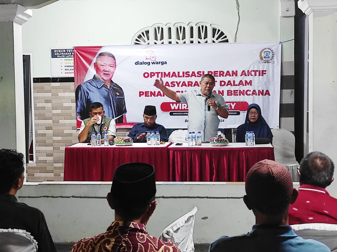 Masih Terkait Bencana Banjir, Anggota DPRD Wiranata Oey Kembali Gelar Dialog Warga di RT 45 Joko Tole Sumber Rejo