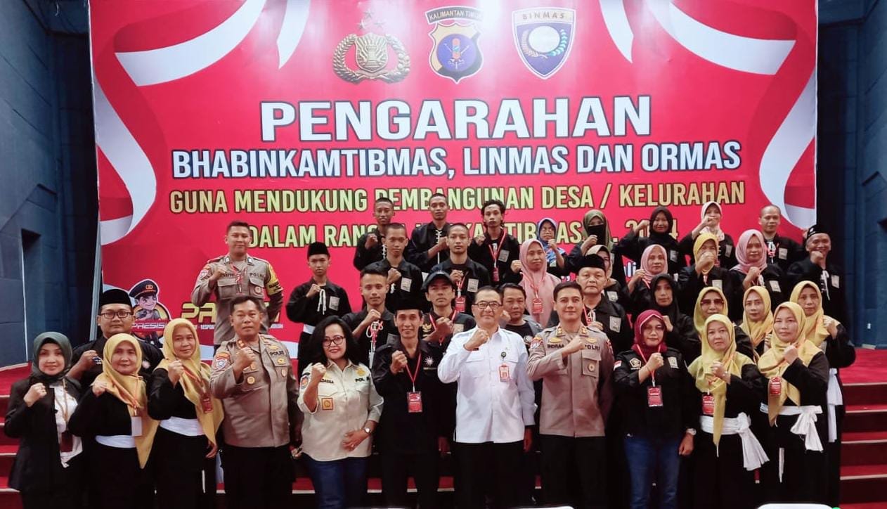 Babinkamtibmas, Linmas dan Ormas Sekota Balikpapan Mendukung Pelaksanan Pemilukada