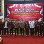 Jelang Pelaksanaan Pilkada Serentak, Polda Kaltim Gelar Pengarahan Bhabinkamtibmas, Linmas, Serta Ormas