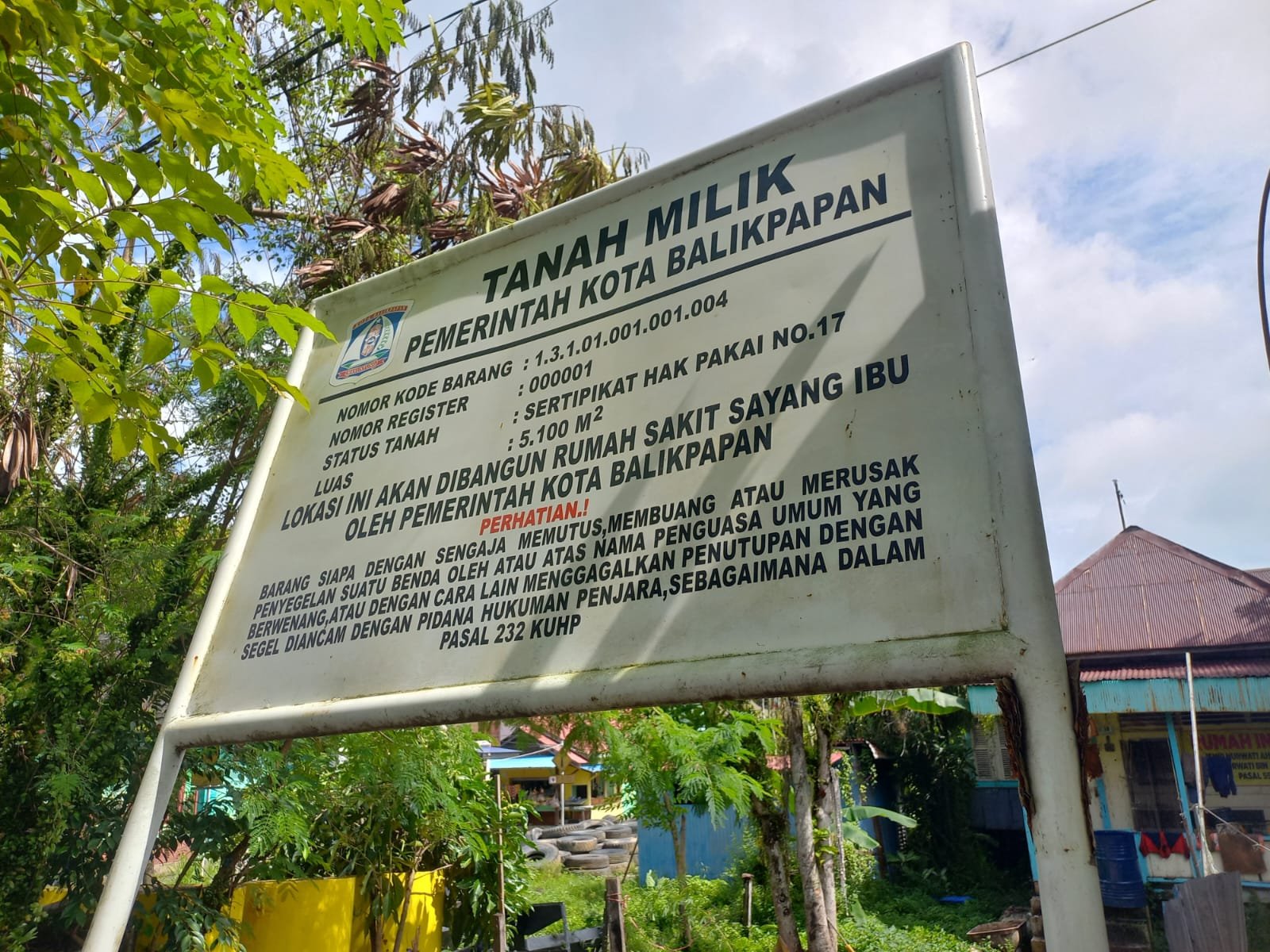 Bersama PN Balikpapan, Pemkot Sita Eksekusi Lahan Rumah Sakit Balikpapan Barat