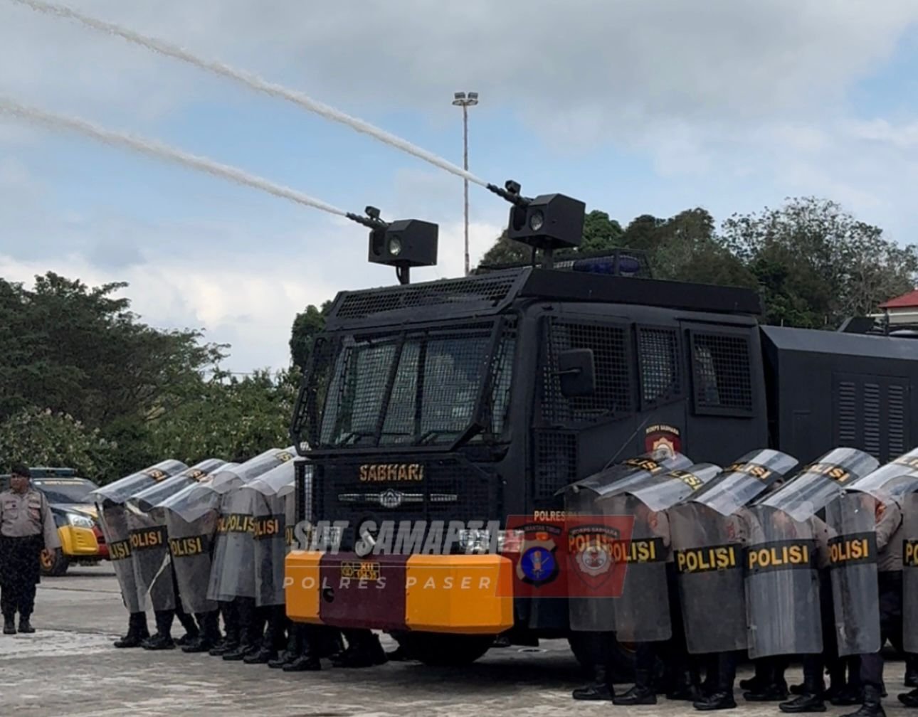 Jelang Pilkada Serentak Sat Samapta Tingkatkan kemampuan latihan Dalmas
