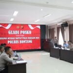 Polres Bontang Laksanakan Gladi Posko Ops Mantap Praja 2024