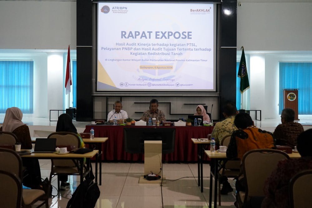 Rapat Ekspose Hasil Audit Kinerja di Lingkungan Kanwil BPN Kaltim