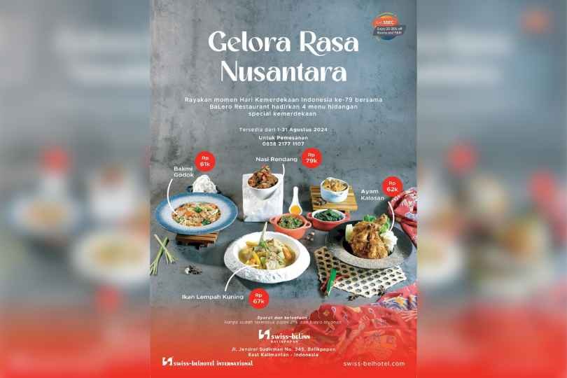 Hotel Swiss-Belinn Balikpapan, Promo Gelora Rasa Nusantara