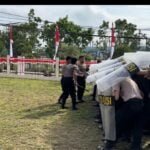 Jelang Pilkada, Sat Samapta Polres Berau Gelar Latihan Dalmas