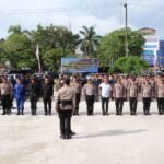 Jelang Pengamanan Rangkaian Upacara HUT RI Ke-79 di IKN, Polda Kaltim Bersama Jajaran Menggelar Apel Gelar Pasukan
