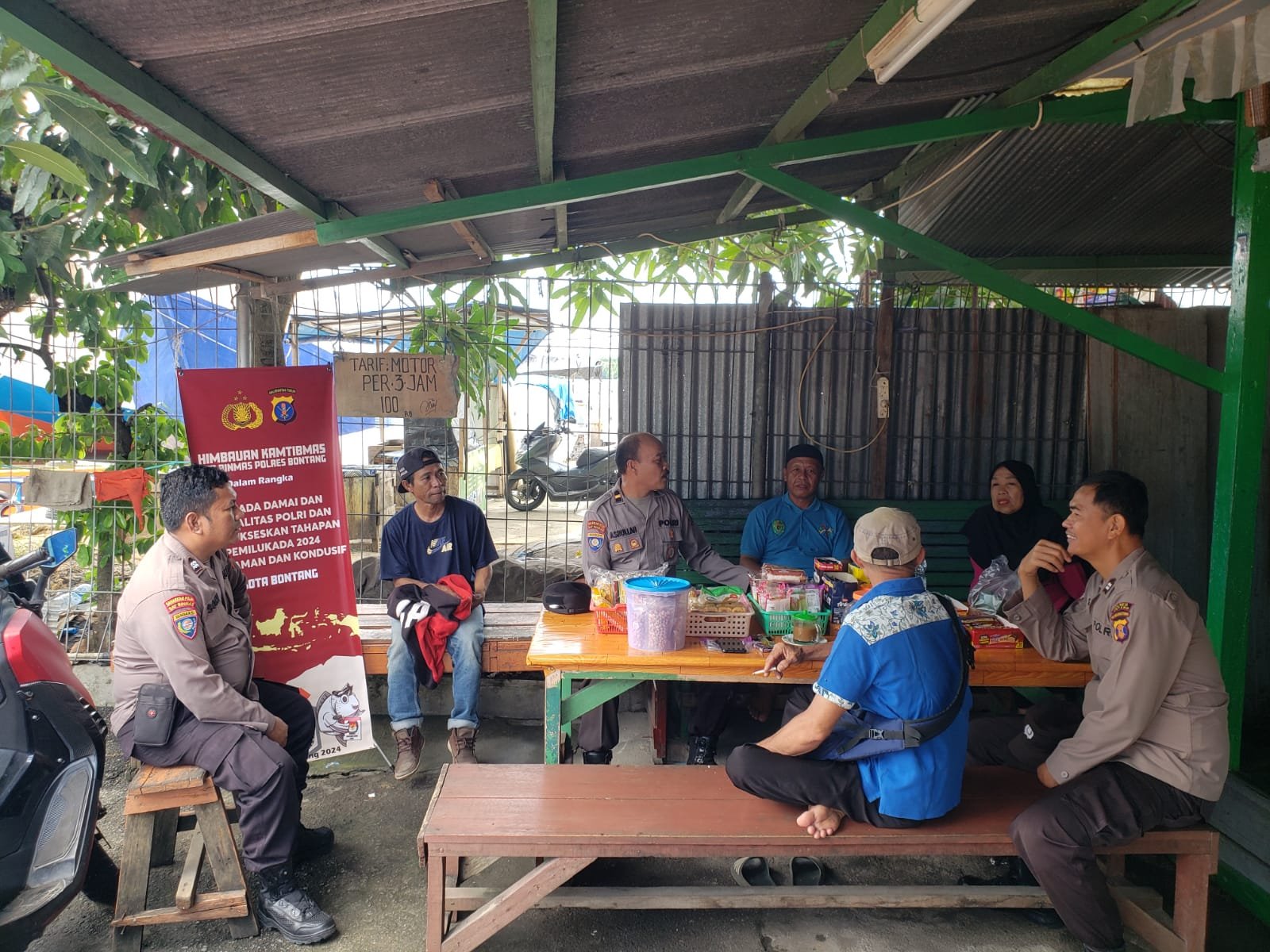Sat Binmas Polres Bontang laksanakan Sambang Kunjungan dan Silaturahmi Toga Tomas sosialisasikan Pilkada Damai dan Netralitas Polri