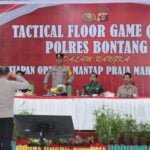 Polres Bontang Gelar Tactical Floor Game (TFG) dalam Persiapan Operasi Mantap Praja Mahakam 2024