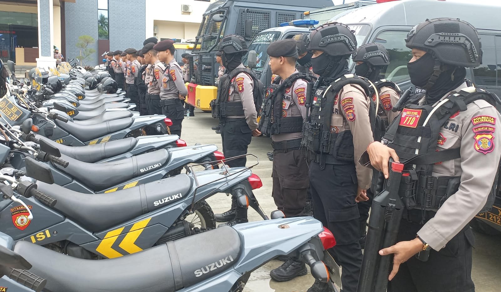 Polresta Balikpapan Siapkan Ranmor dan Mengamankan Tamu VVIP Dan VIP
