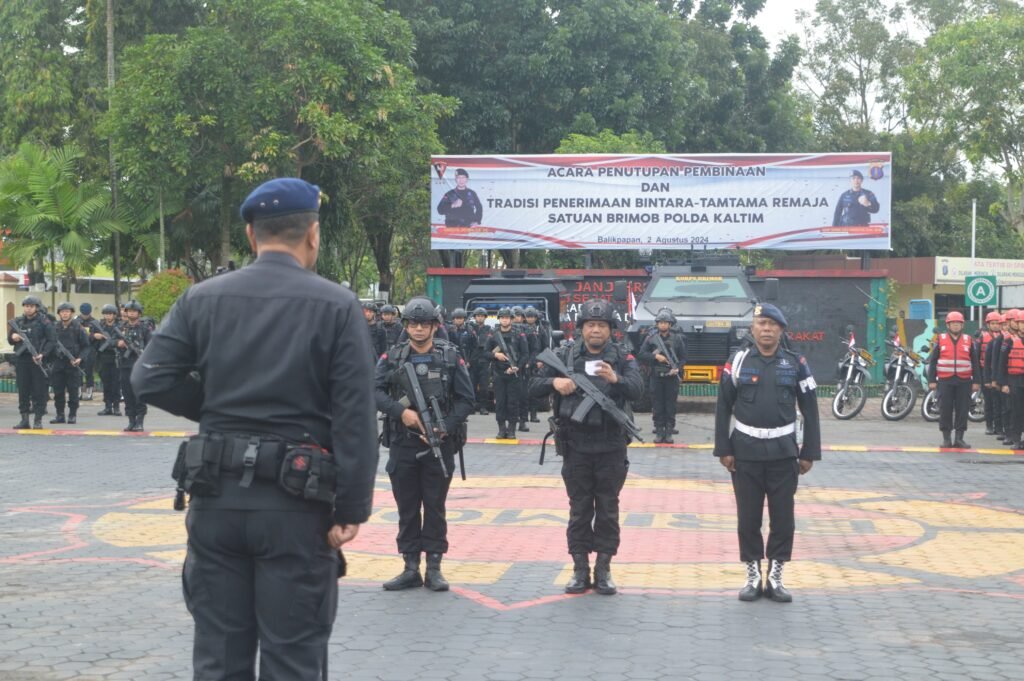 WhatsApp Image 2024 08 16 at 14.22.00 Siaga 1, Danyon A Pelopor Pimpin Apel Gelar Pasukan Amankan HUT RI Ke-79 di IKN dan Kaltim PROKALTIM