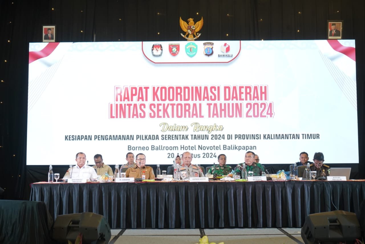 Bahas Pengamanan Pilkada Serentak, Kapolda Kaltim Hadiri Rapat Koordinasi Lintas Sektoral Tahun 2024