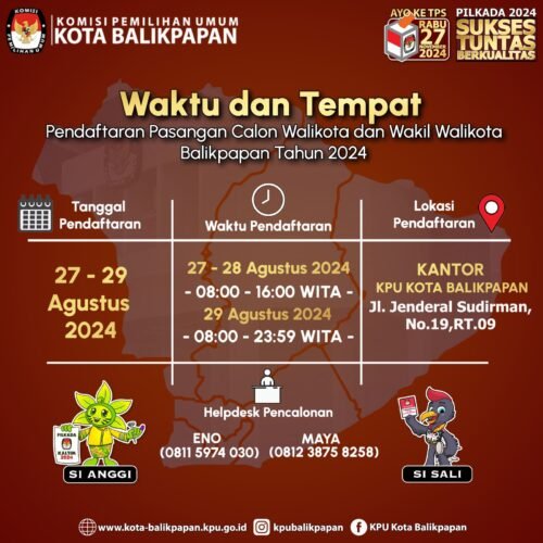 WhatsApp Image 2024 08 25 at 09.54.45 KPU Umumkan Penerimaan Pasangan Calon Wali Kota dan Wakil Wali Kota Balikpapan, Ini Jadwal dan Syaratnya PROKALTIM