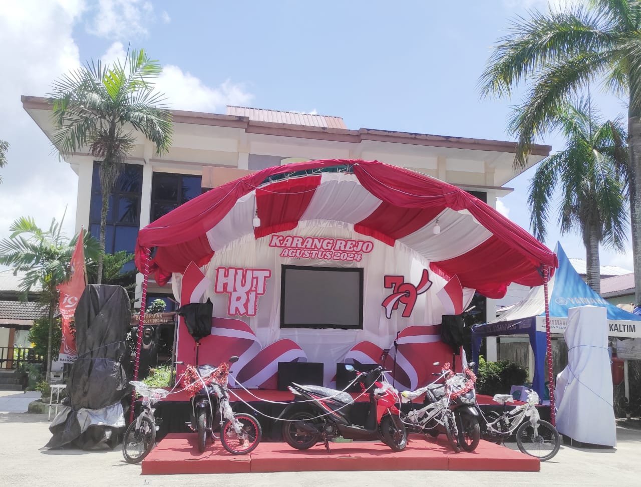 Meriahkan HUT ke-79 RI, Jalan Sehat Kelurahan Karang Rejo Berhadiah Tiga Sepeda Motor