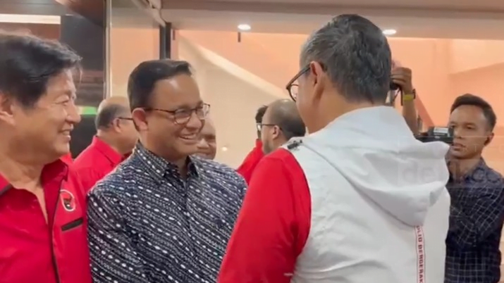 Anies Tiba-tiba Datang ke Kantor PDIP Bersama Mantan Menteri Jokowi