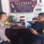 Satgas Humas OMP Polresta Balikpapan Bersama Petugas jaga KPUD dalam Kunjungan paska Rikes Pasangan Calon Pemilu