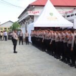 Jamin Kelancaran Pendaftaran Paslon Bupati dan Wakil Bupati, Polres PPU Turunkan Personil Pengamanan di Kantor KPUD