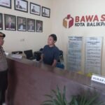 Kantor Badan Pengawas Pemilu Pastikan Aman, Saat Kasatgas Humas OMP 2024 Polresta Balikpapan Berkunjung