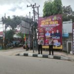 Ciptakan Situasi Aman, Personil Subsatgas Ops Mantap Praja Mahakam Patroli di Sekitar Kantor KPU Samarinda