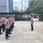 Personil Ops Mantap Praja Mahakam 2024 Gelar Apel Pengamanan Tahapan Pendaftaran, Penelitian Persyaratan, dan Penetapan Balon Gubernur dan Wagub Prov. Kaltim