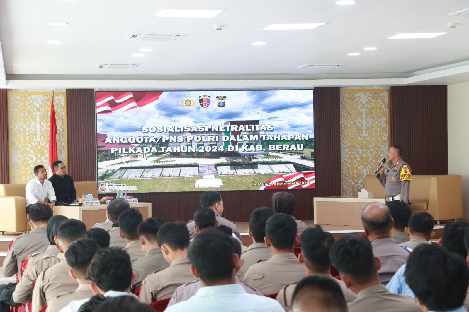 Sosialisasi Netralitas Anggota dan PNS Polri dalam Tahapan Pilkada Serentak di Berau