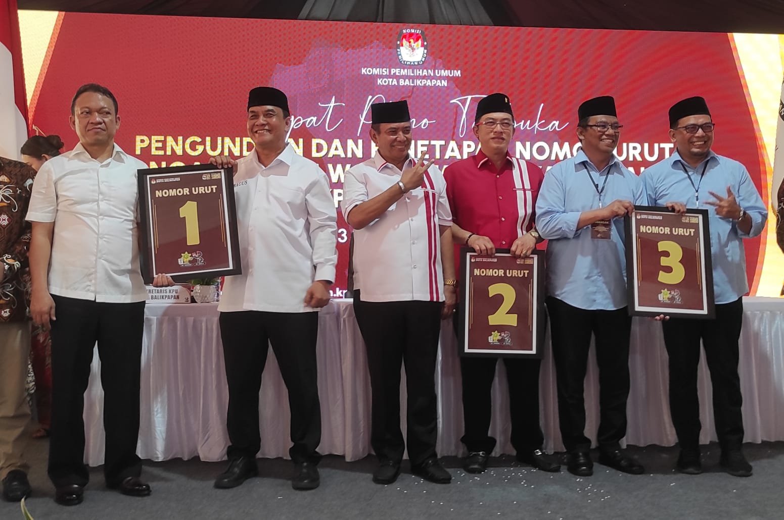 Nomor Urut Tiga Paslon Wali Kota dan Wakil Wali Kota Balikpapan