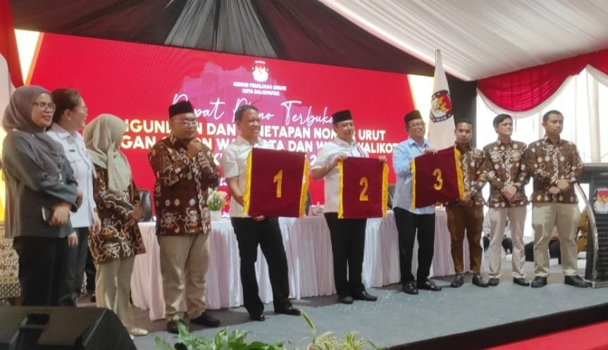 Nomor Urut Sudah Diundi, Ini Versi Tiga Paslon Pilkada Balikpapan