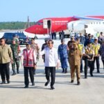 Presiden Jokowi Lakukan Pendaratan Perdana di Bandara Nusantara