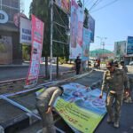 Personil Polres Bontang laksanakan Apel Siaga dan Penertiban Alat Peraga Sosialisasi Pilkada di Bontang