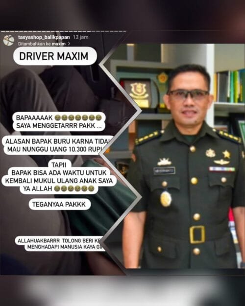 WhatsApp Image 2024 09 28 at 15.16.09 Kapendam VI/Mlw: Insiden Driver Maxim dan Penumpang Anak Remaja Akibat Salah Paham PROKALTIM