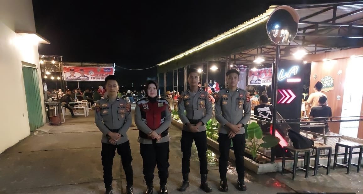 Regu 3 Polres Bontang Monitoring dan Pengamanan Kampanye Pemilu di Bontang