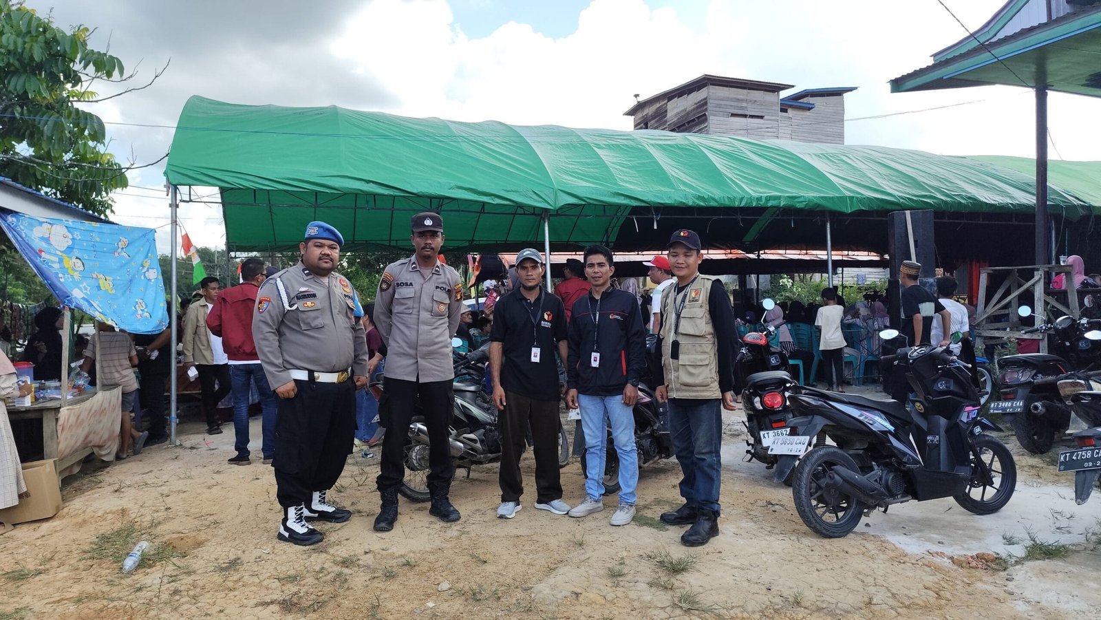 Polsek Muara Badak Amankan Kampanye Pilkada Zona 3 di Desa Suka Damai