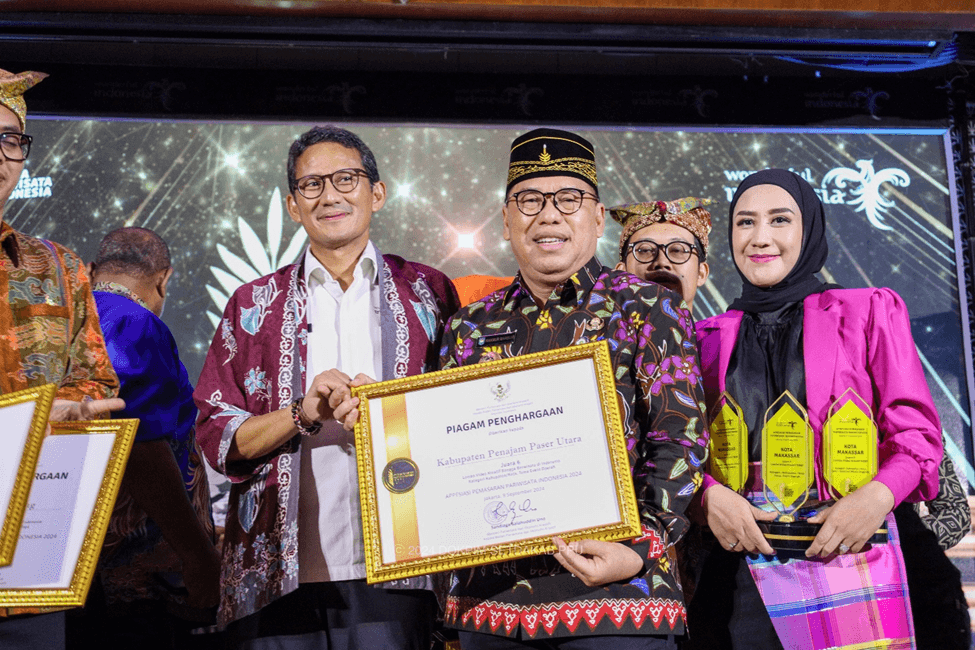 Melalui Pariwisata, Kabupaten PPU Raih Penghargaan di Tingkat Nasional