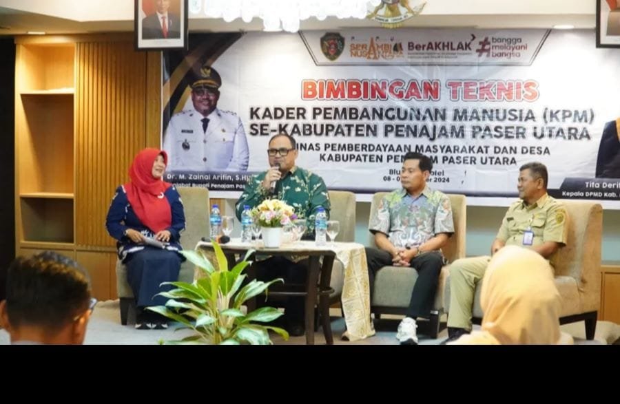 Pj Bupati PPU Muhammad Zainal Arifin, saat kegiatan bimigan teknis aplikasi-e-HDW di Balikpapan
