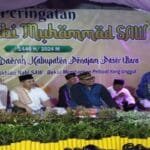 Pj Bupati PPU Muhammad Zainal Arifin bersama Sekda Tohar serta jajaran pejabat di lingkup Pemkab PPU memperingati Maulid Nabi Muhammad SAW, di rumah jabatan bupati.