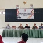 POLSEK MUARA KOMAM, Menghadiri Acara Pelantikan dan pengambilan Sumpah Pengawas TPS (PTPS) pada Pilkada Serentak tahun 2024 Kec.Muara Komam