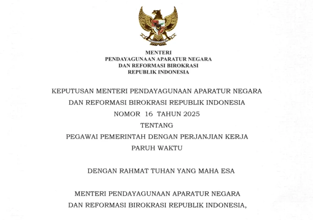 PPPK RESMI! Kemenpan RB Terbitkan Keputusan Soal PPPK Paruh Waktu PROKALTIM