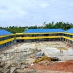 Salah satu proyek Gedung SMP Negeri 28 Kelurahan Manggar Baru, Balikpapan Timur, Insya Allah tahun 2025 ini akan rampung.