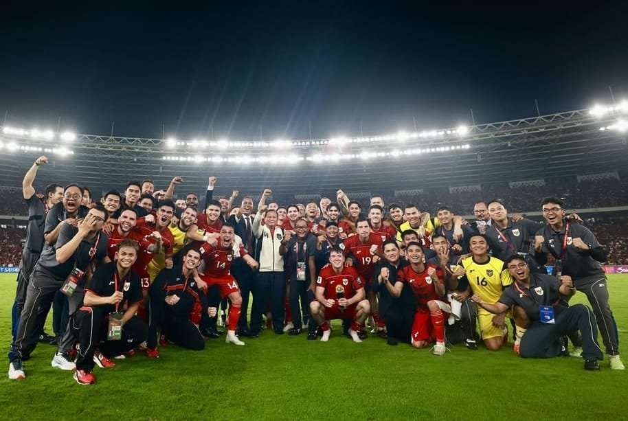 Prabowo: Alhamdulillah Timnas Indonesia Menang 1-0 Lawan Bahrain