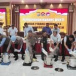 Polda Kaltim Musnahkan 32,252 Kg Narkotika dalam Upaya Memperketat Pemberantasan Peredaran Narkoba
