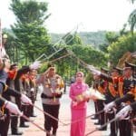 Upacara Penyambutan dan Farewell Parade Kapolda Kaltim di Mapolda Kaltim
