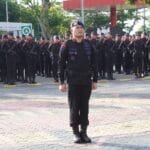 Dansat Brimob Polda Kaltim Pimpin Upacara Pelantikan Wadansat Baru