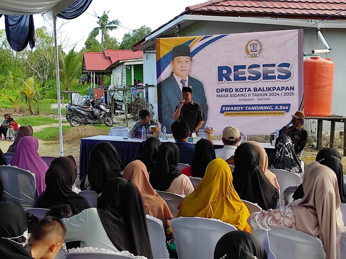 Anggota DPRD, Swardy Reses di Tanjung Kelor Manggar Baru, Warga Keluhkan Infrastruktur dan Fasilitas Umum