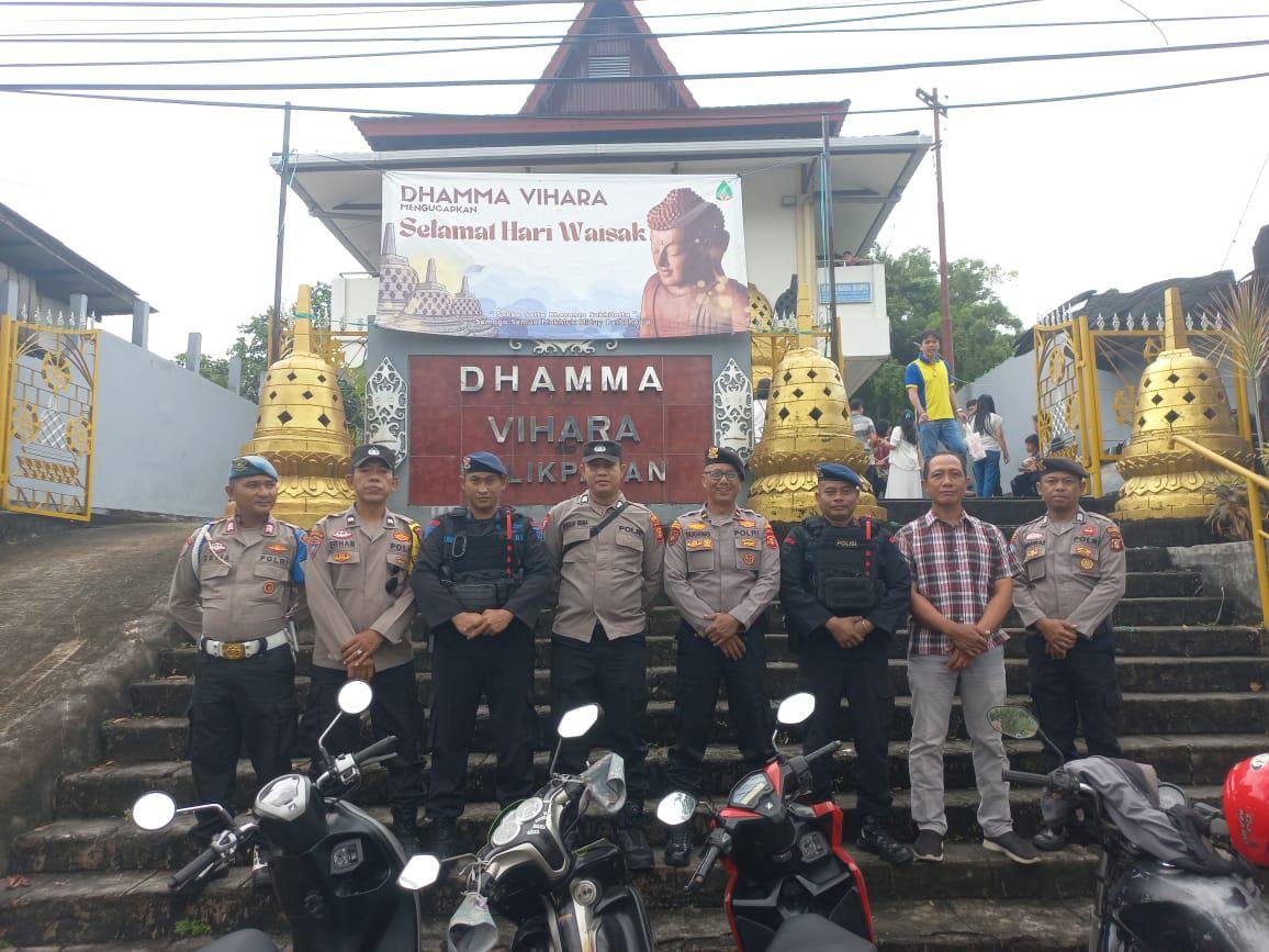 Suasana Damai Waisak 2025 di Balikpapan, Brimob Siaga&hellip;