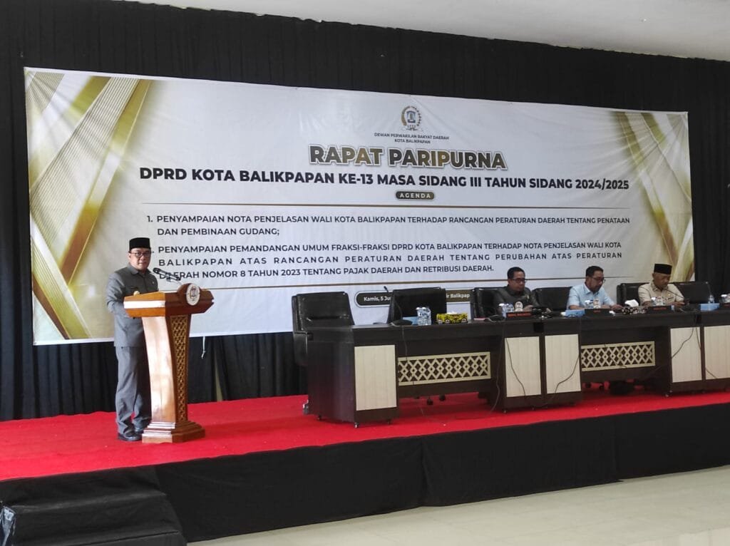 WhatsApp Image 2025 06 09 at 21.14.00 Rapat Paripurna DPRD Balikpapan Dorong Tertib Gudang dan Perbaikan Pajak Daerah Demi Kota yang Lebih Nyaman PROKALTIM