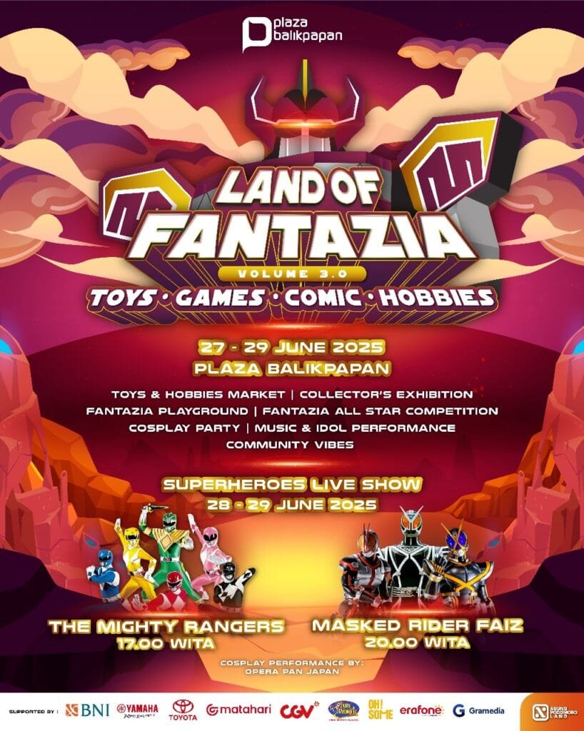 WhatsApp Image 2025 06 24 at 11.59.54 Land of Fantazia 3 Hadirkan Nostalgia Superhero Anak 90an di Plaza Balikpapan PROKALTIM